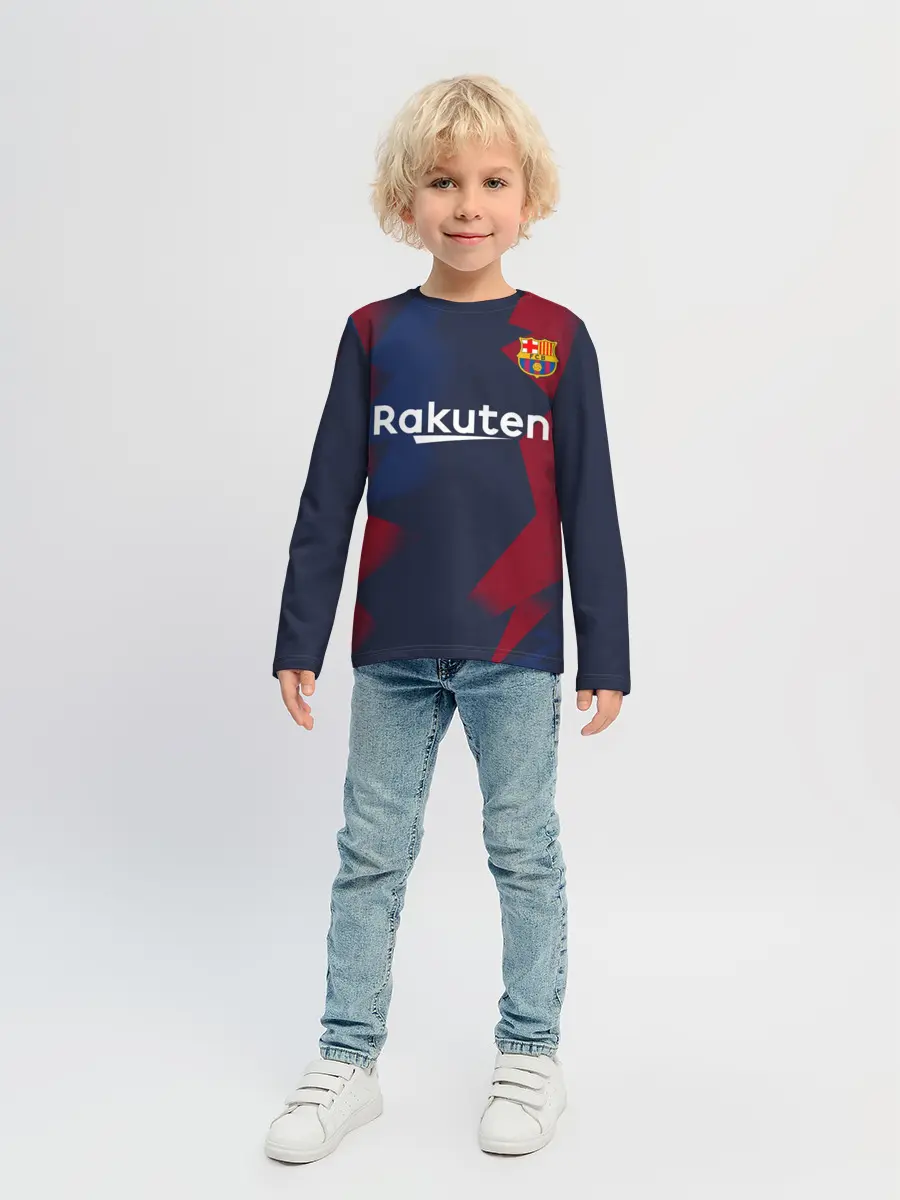Детский лонгслив / Barcelona PreMatch home