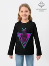 Детский лонгслив / Samurai Retro Neon