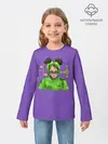 Детский лонгслив / Billie Eilish Purple