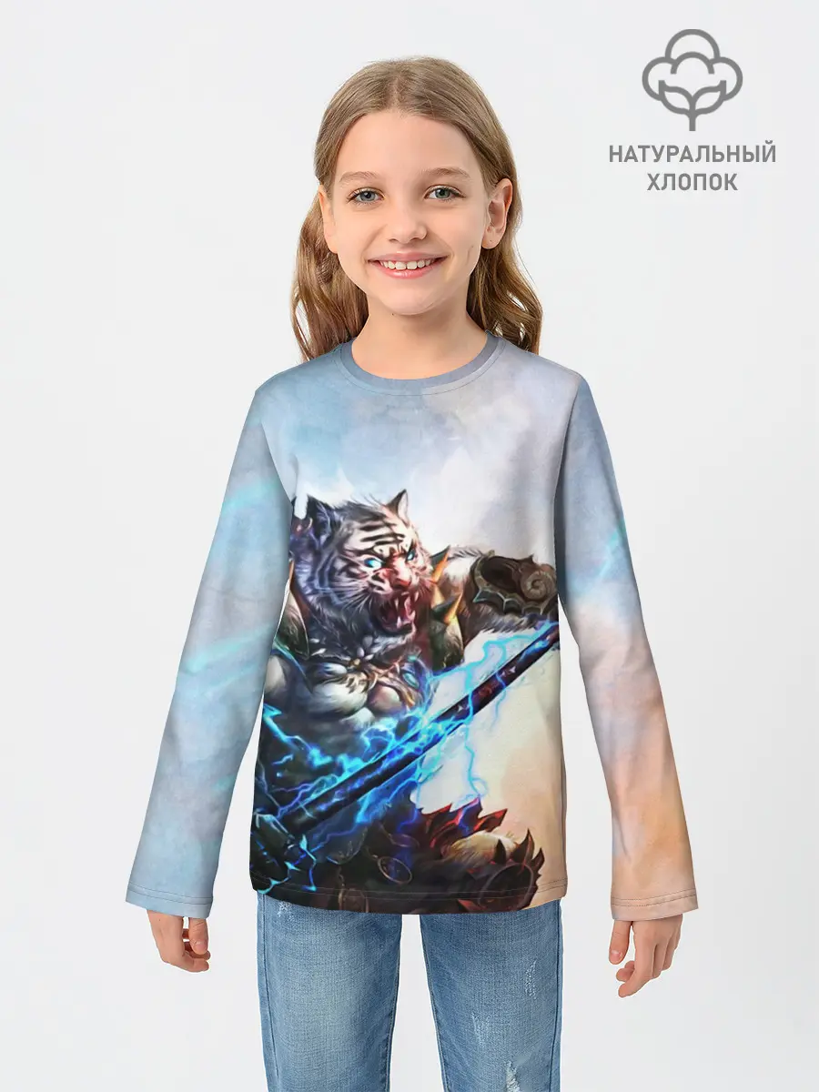 Детский лонгслив / Warrior Zoomorph