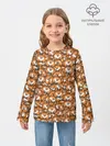 Детский лонгслив / Попки Корги