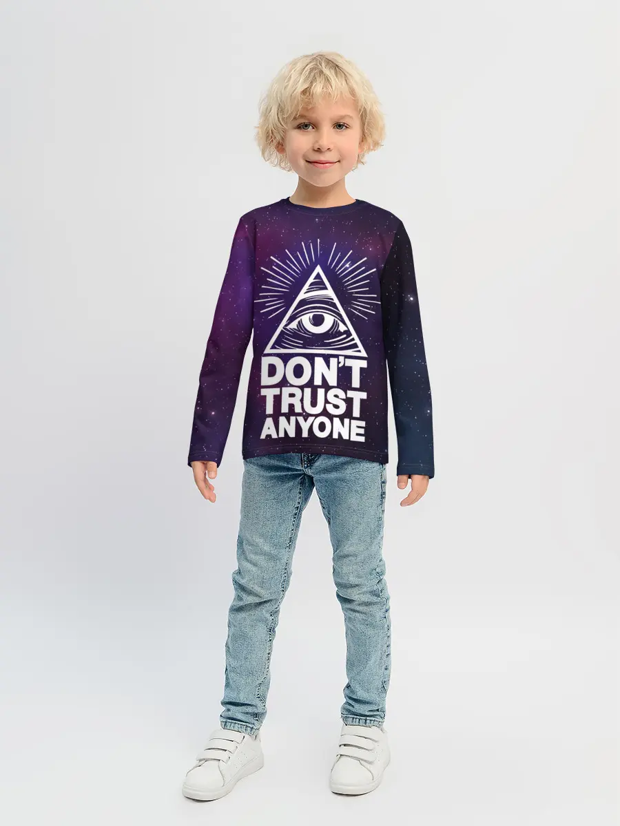 Детский лонгслив / Dont trust anyone