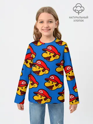 Детский лонгслив / Mario