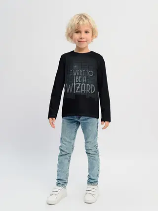 Детский лонгслив / I want to be a Wizard