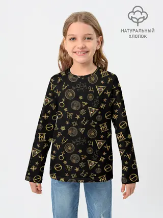 Детский лонгслив / M.A.C.U.S.A. print