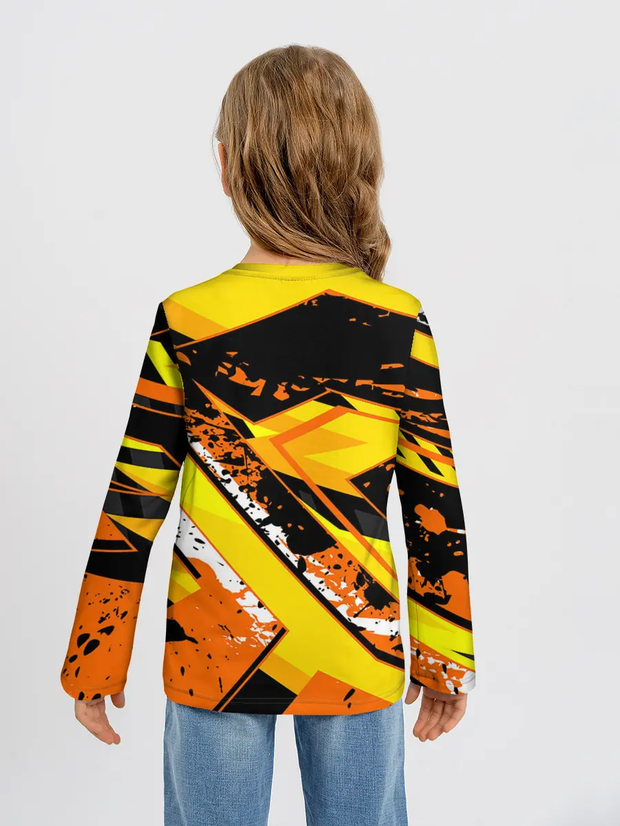 Детский лонгслив / orange cheeky rust