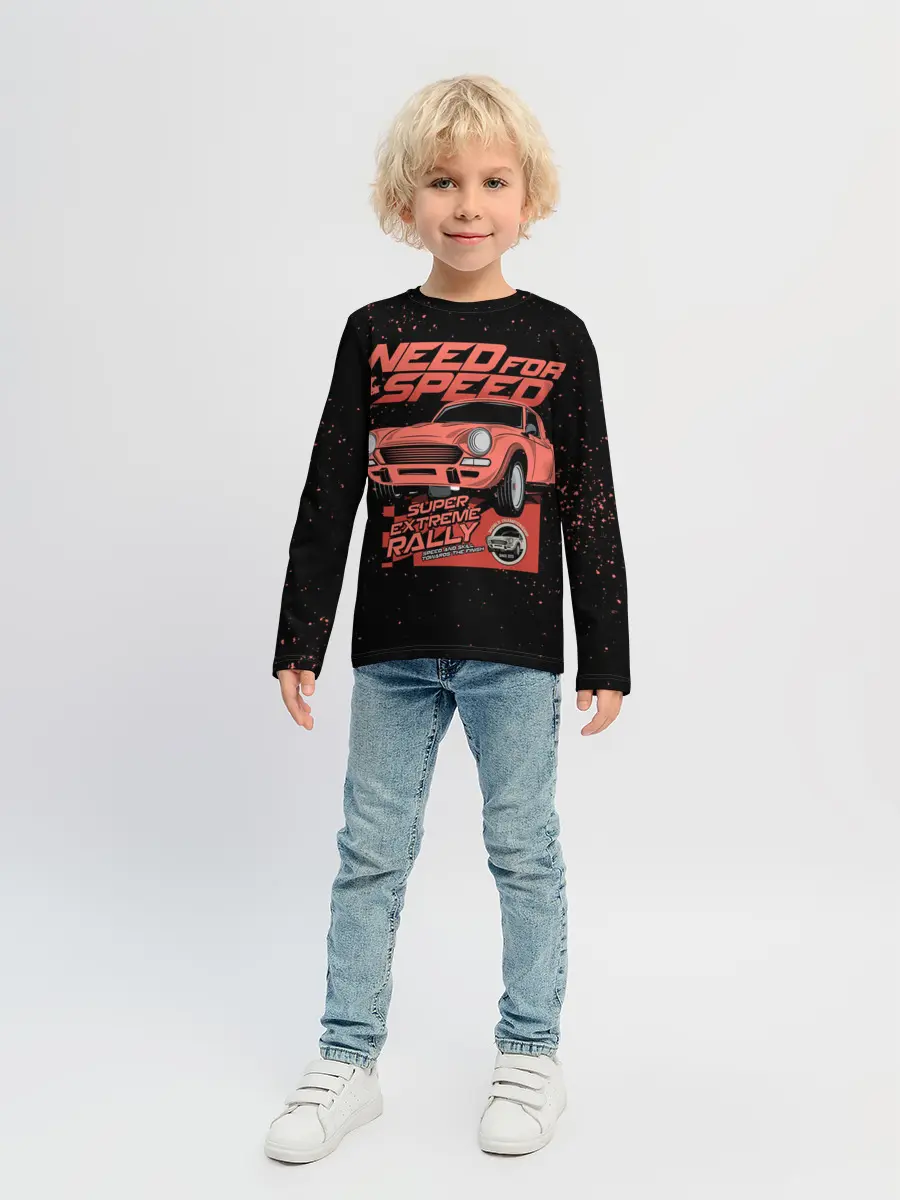Детский лонгслив / Need for Speed