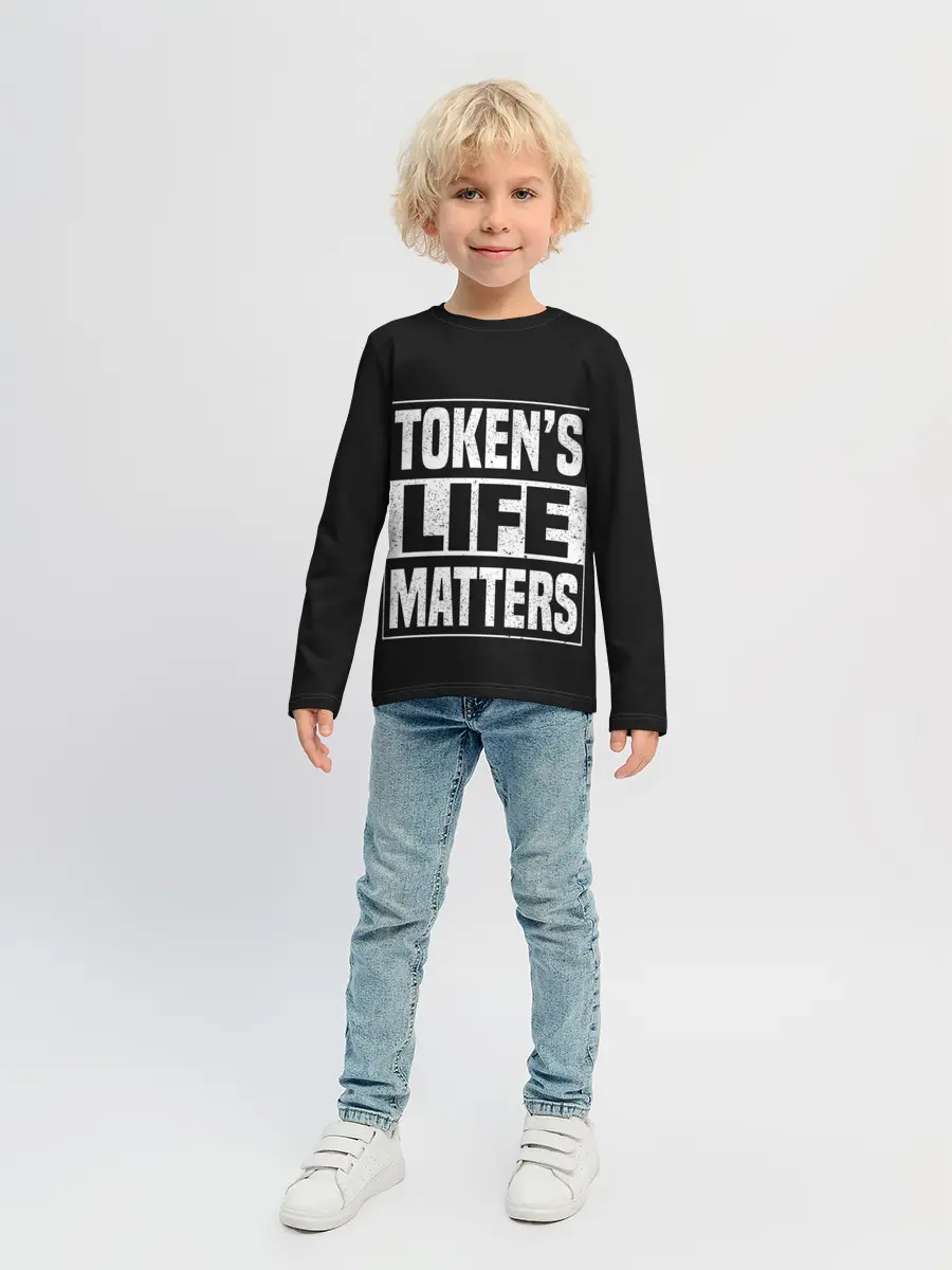 Детский лонгслив / TOKENS LIFE MATTERS