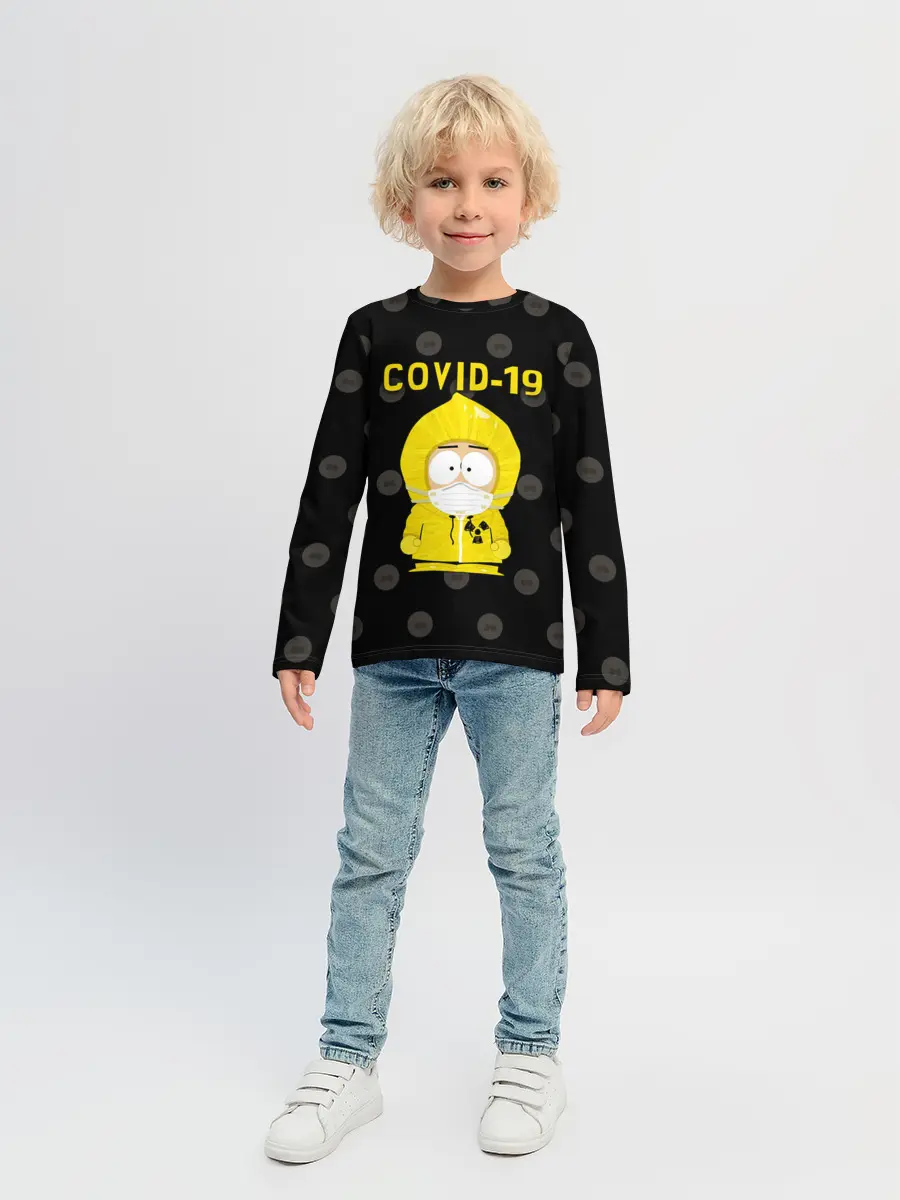 Детский лонгслив / COVID-19 Южный парк