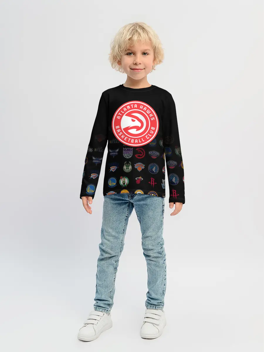 Детский лонгслив / Atlanta Hawks
