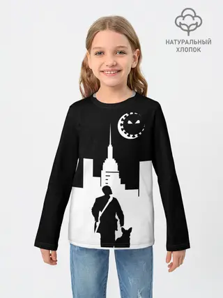 Детский лонгслив / Борец с COVID19