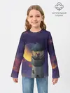 Детский лонгслив / To the Moon 3D