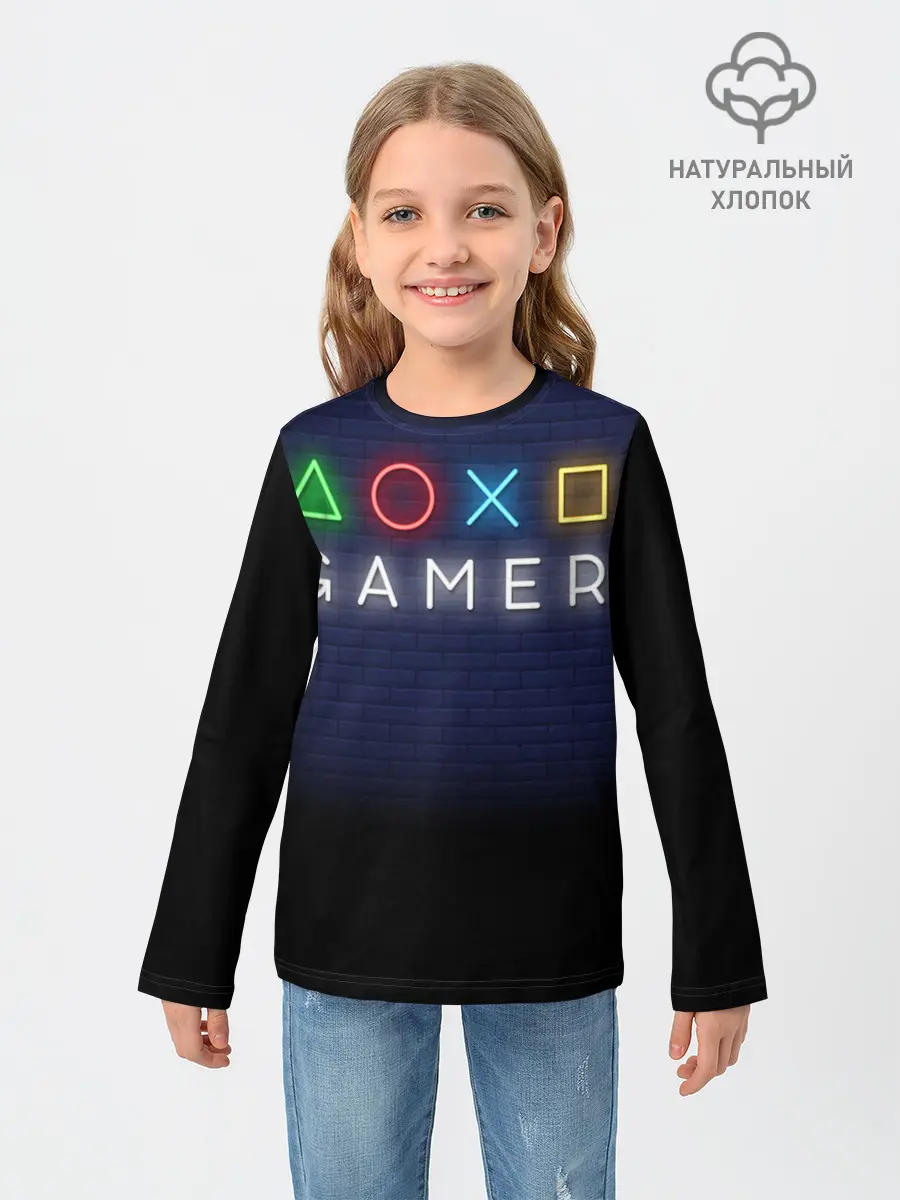 Детский лонгслив / Doxo Gamer