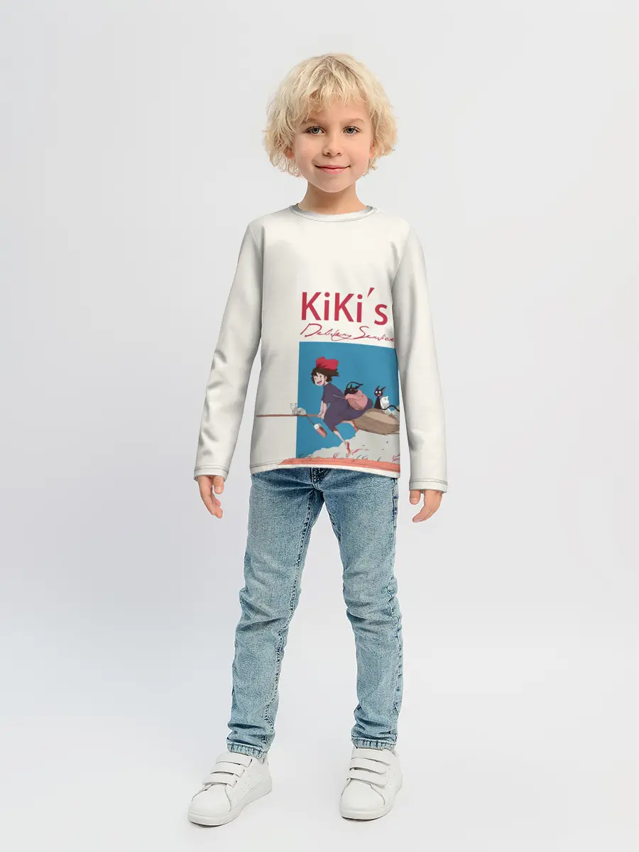 Детский лонгслив / Kiki’s Delivery Service на метле