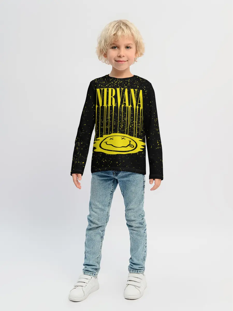 Детский лонгслив / Nirvana