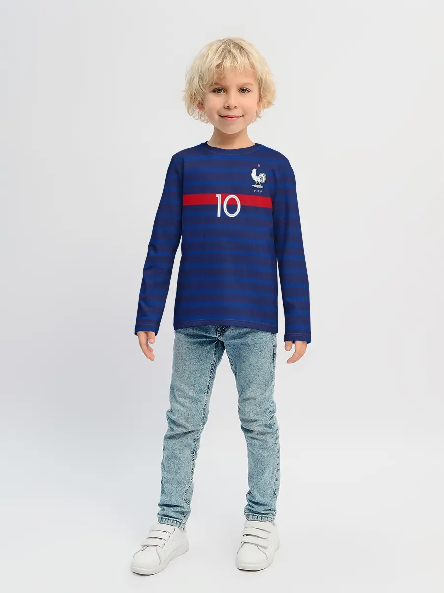 Детский лонгслив / Mbappe home EURO 2020