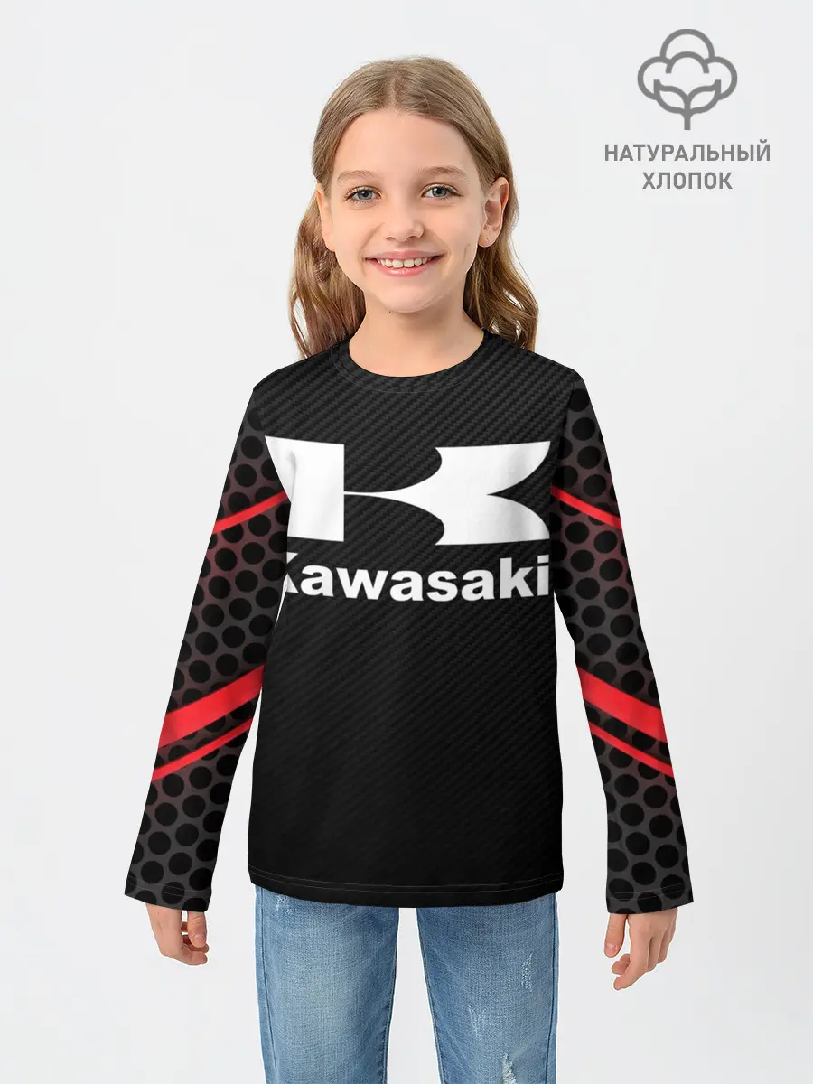 Детский лонгслив / KAWASAKI | КАВАСАКИ