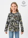 Детский лонгслив / Серебряные листочки