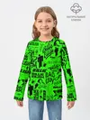 Детский лонгслив / BILLIE EILISH | БИЛЛИ АЙЛИШ LOGOBOMBING