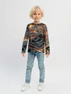 Детский лонгслив / 3D абстрактная схема