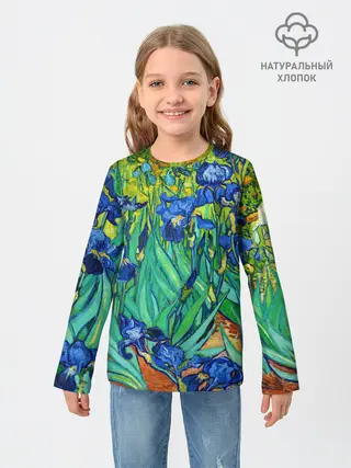 Детский лонгслив / Ирисы Ван Гога