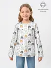 Детский лонгслив / Толстые котики