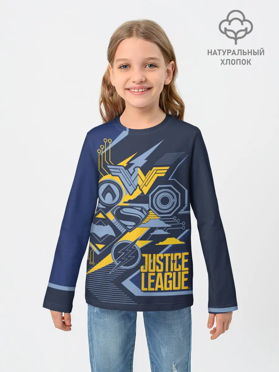 Детский лонгслив / Justice League