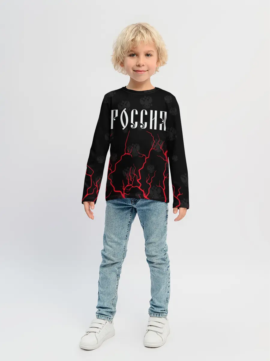 Детский лонгслив / РОССИЯ / RUSSIA