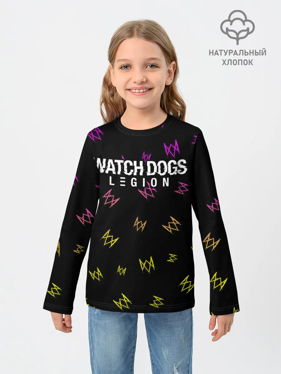 Детский лонгслив / WATCH DOGS LEGION / ВОТЧ ДОГС