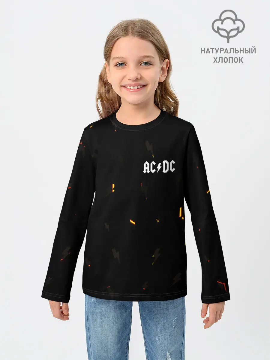Детский лонгслив / AC DС