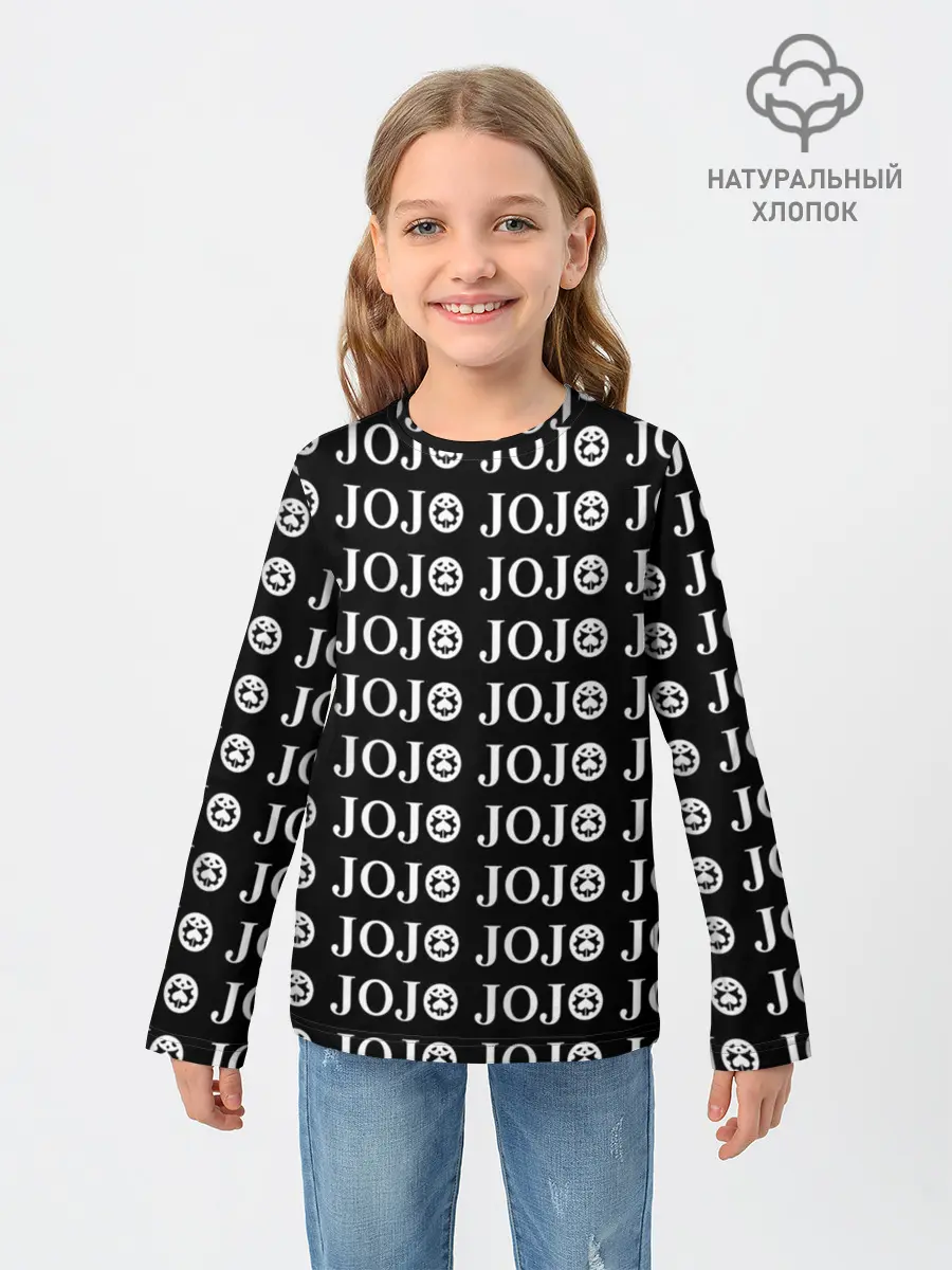 Детский лонгслив / JOJOJOJOJOJOJOJOJ BLACK