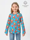 Детский лонгслив / Fall guys red