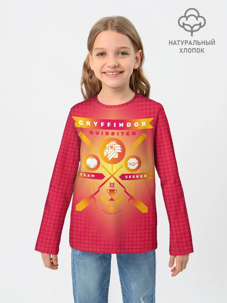 Детский лонгслив / Gryffindor Quidditch