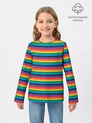 Детский лонгслив / Радужный флаг