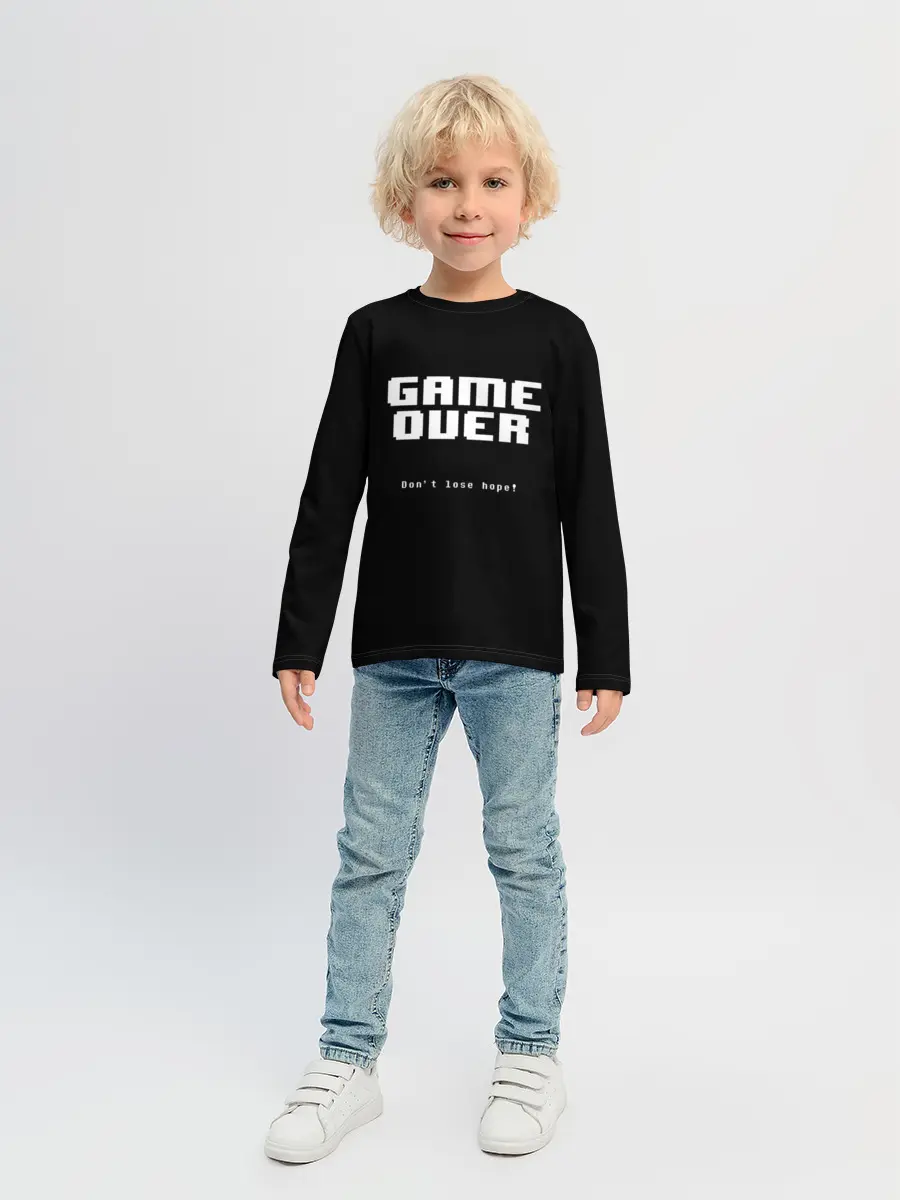 Детский лонгслив / UNDERTALE GAME OVER