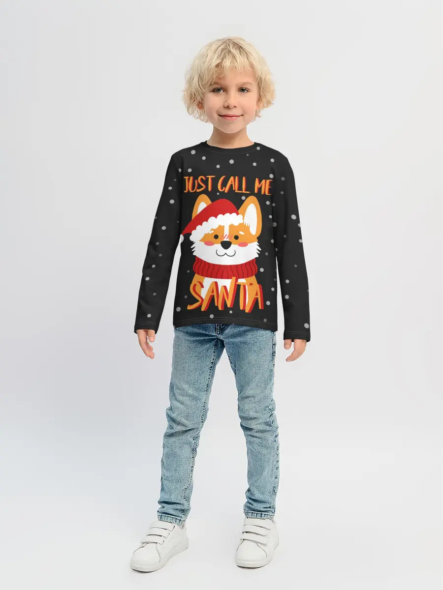 Детский лонгслив / Just Call Me Santa
