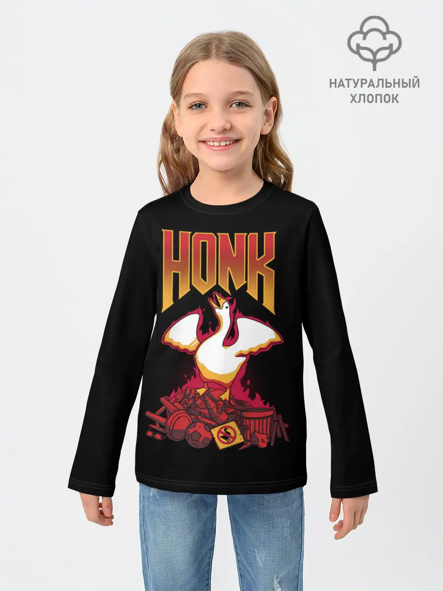 Детский лонгслив / HONK Goose