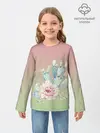 Детский лонгслив / суккулент градиент