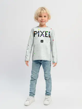 Детский лонгслив / Im a Pixel