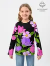 Детский лонгслив / Ночные цветы