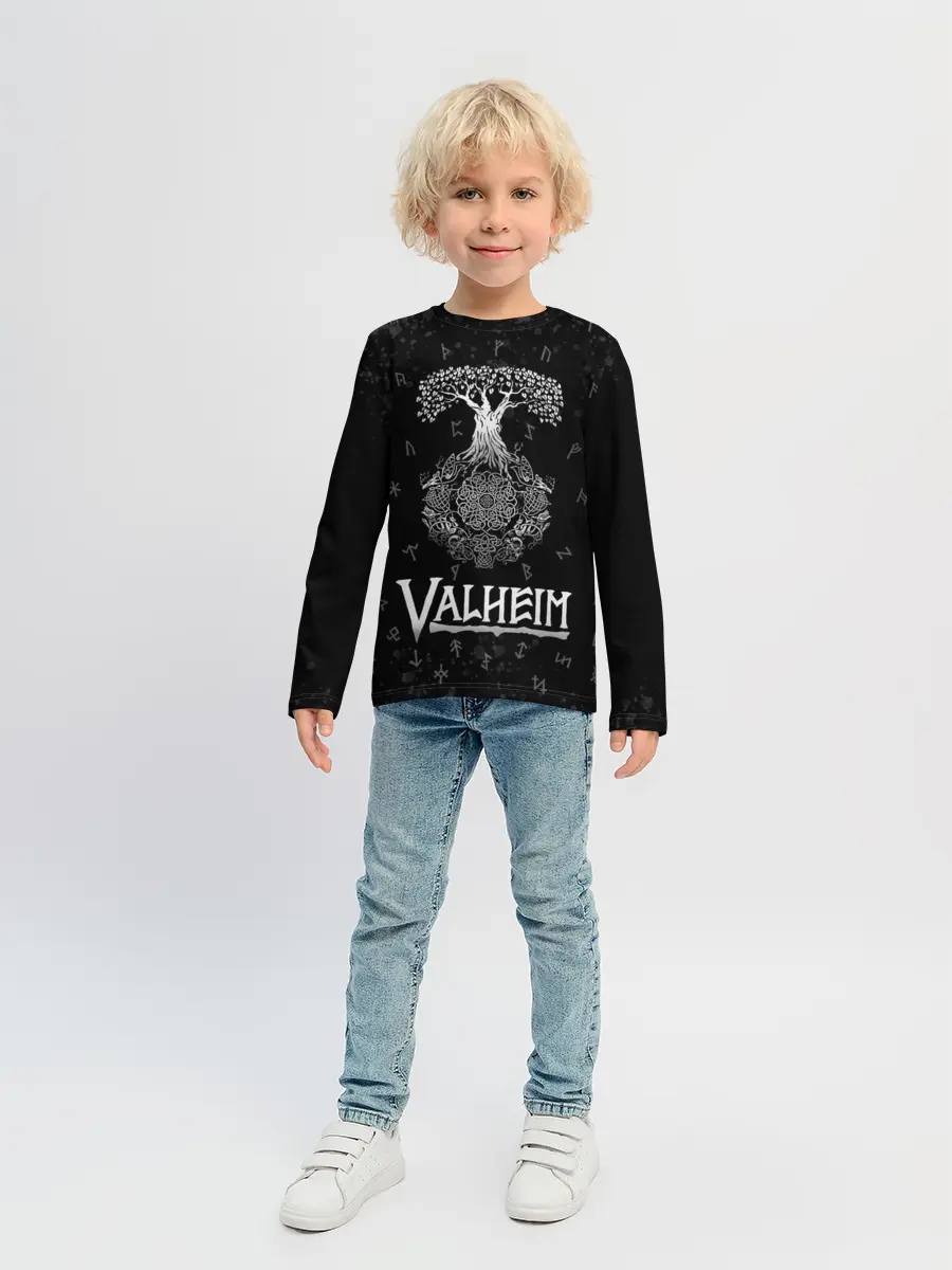 Детский лонгслив / Valheim | Руны | Иггдрасиль