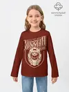 Детский лонгслив / Русский медведь танкист