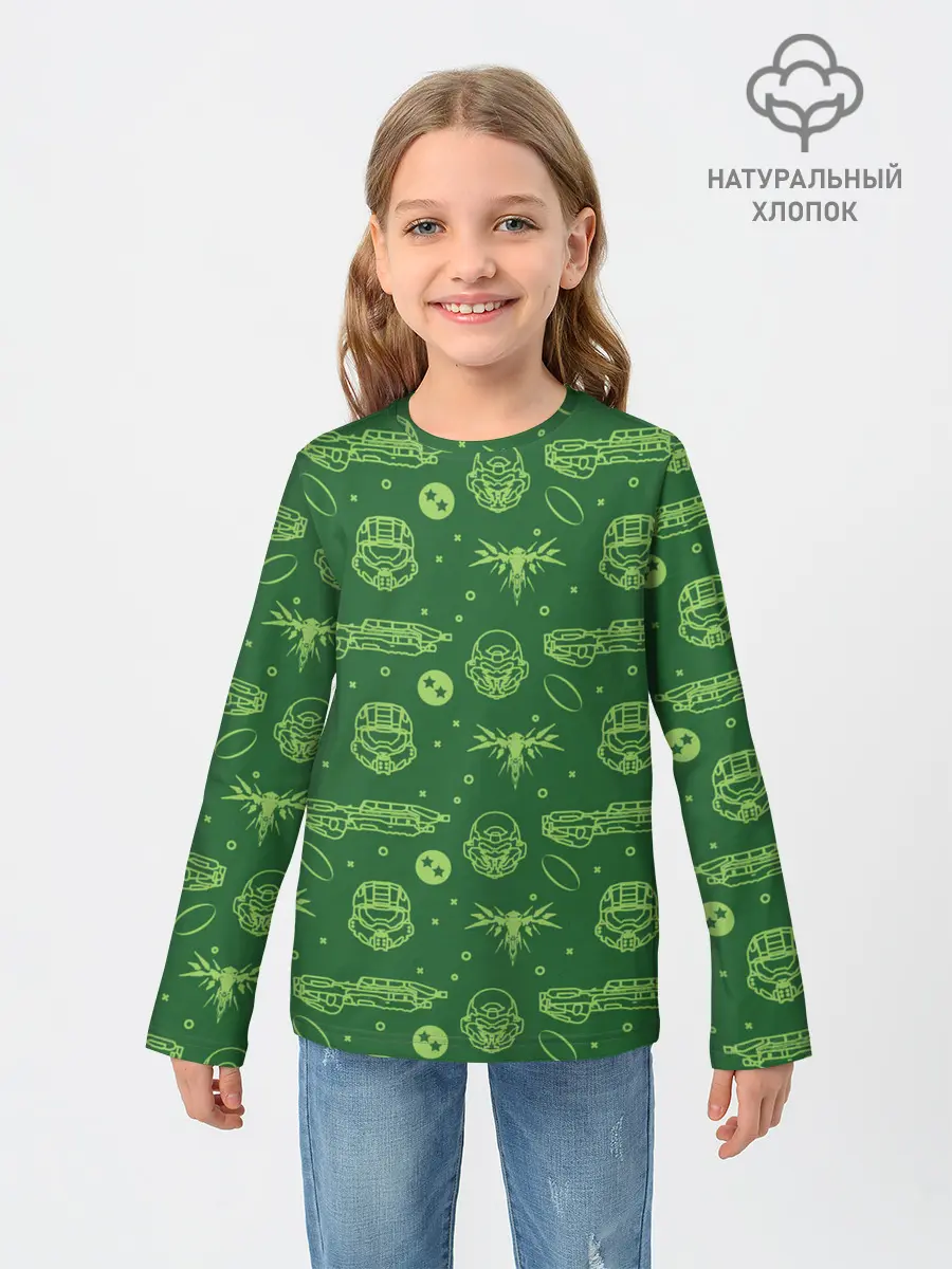 Детский лонгслив / Halo Pattern