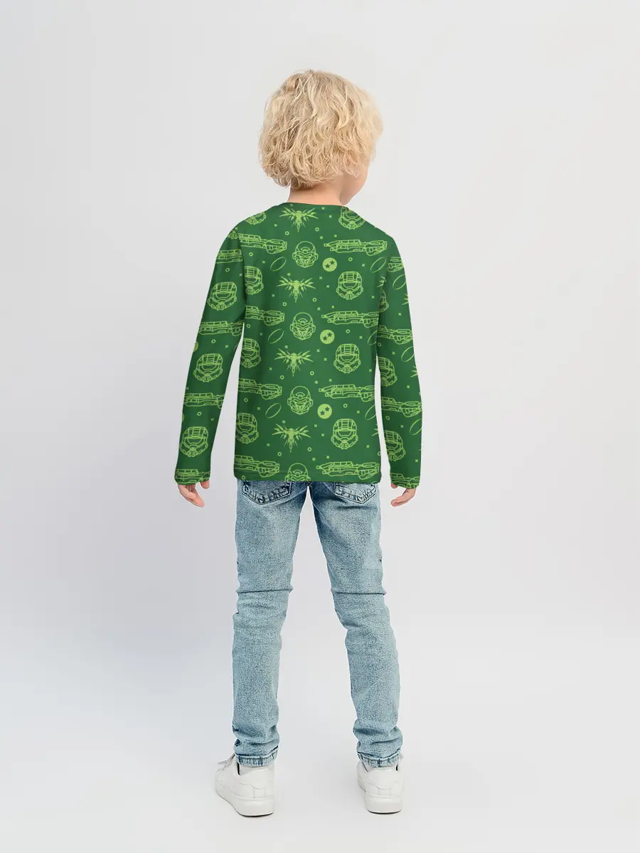 Детский лонгслив / Halo Pattern