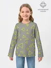 Детский лонгслив / Желтый и серый | Yellow & gray