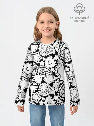 Детский лонгслив / Фракталы