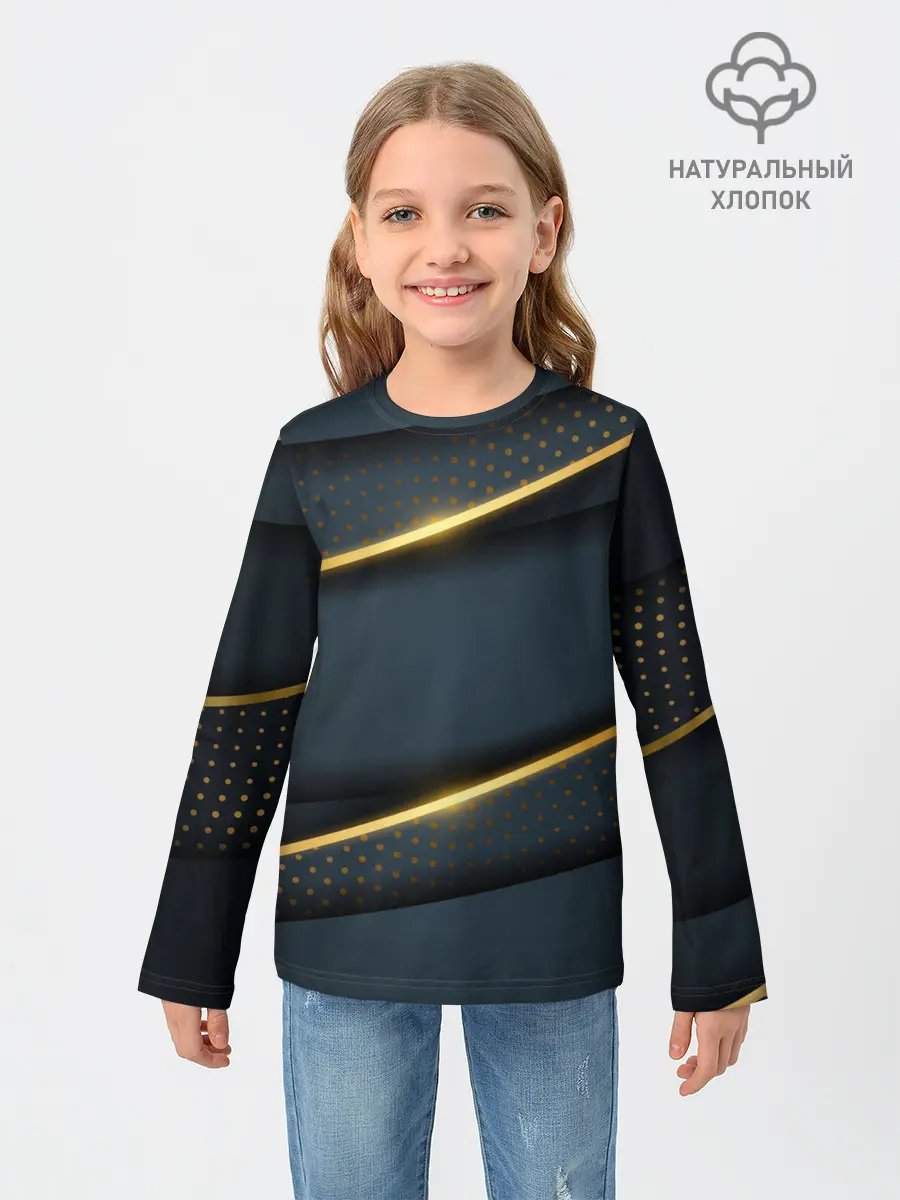 Детский лонгслив / 3D luxury gold