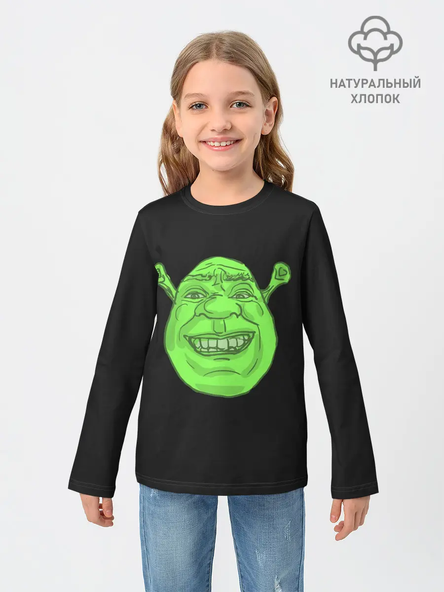 Детский лонгслив / Shreks Face