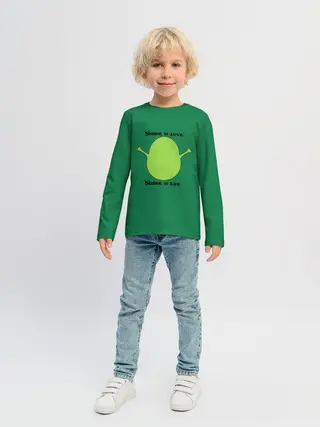 Детский лонгслив / Shrek is love, Shrek is life