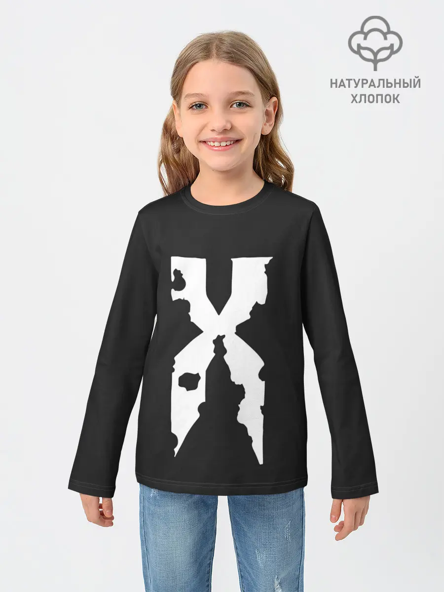 Детский лонгслив / The X